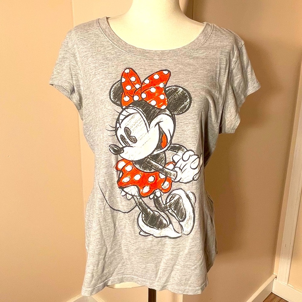 Minnie Mouse Sketched Fitted T-shirt